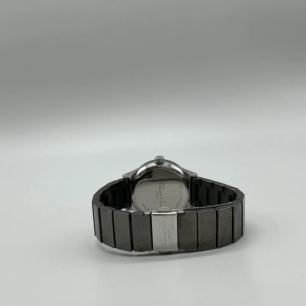 Kenneth Cole KC4838 Womens Watch 32mm Gray Dial Date Bracelet New Battery 6.5